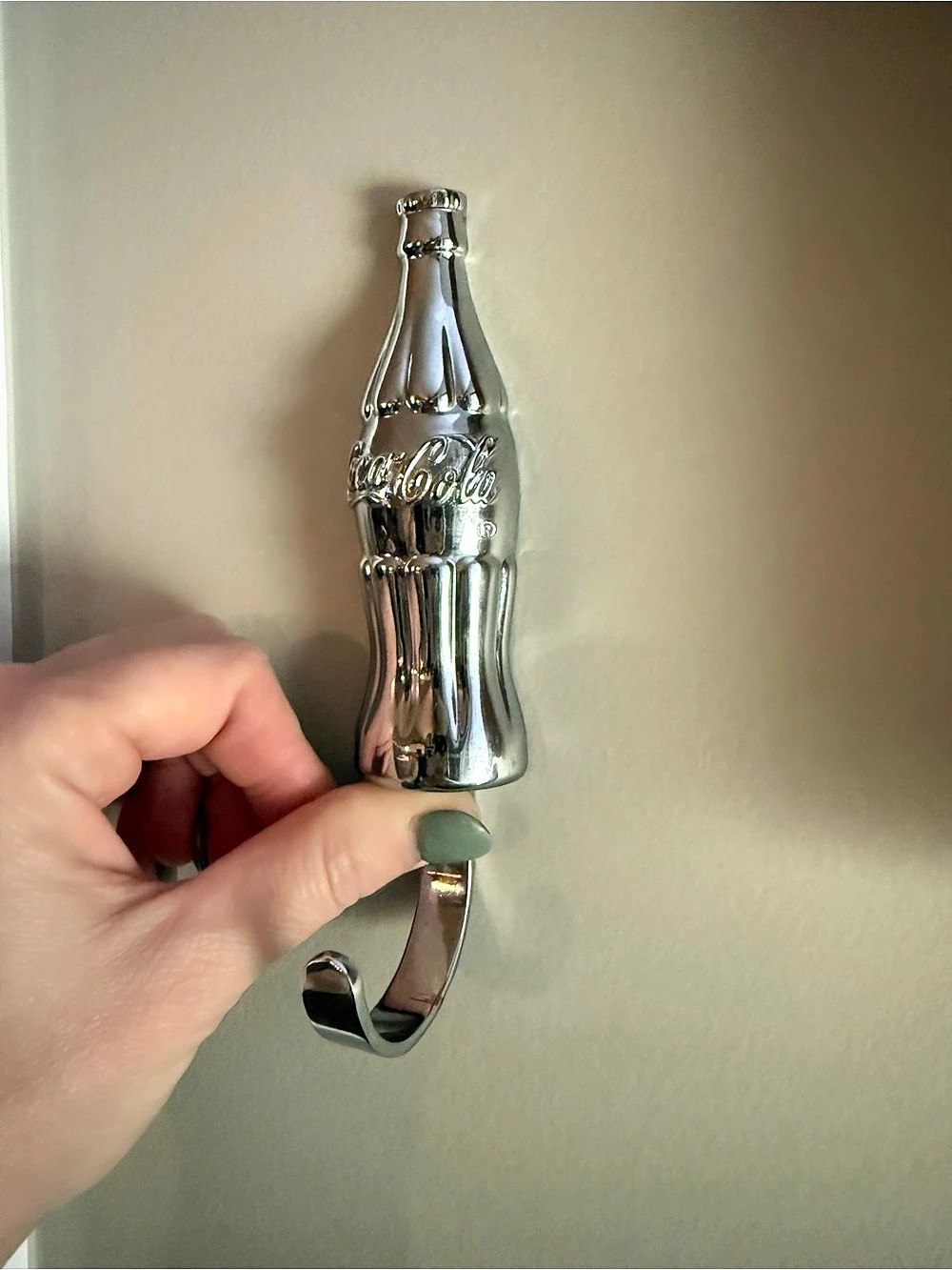 Coca-Cola bottle wall hook Silver Decor